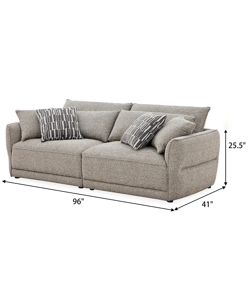 Evandro 2-Piece Fabric Sofa Set (Laf Chair, Raf Chair), Macy's Exclusive