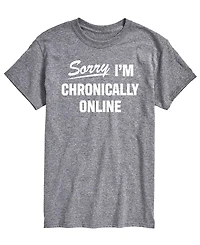 Airwaves Men's Sorry Im Chronically Online Short-Sleeve Graphic T-Shirt