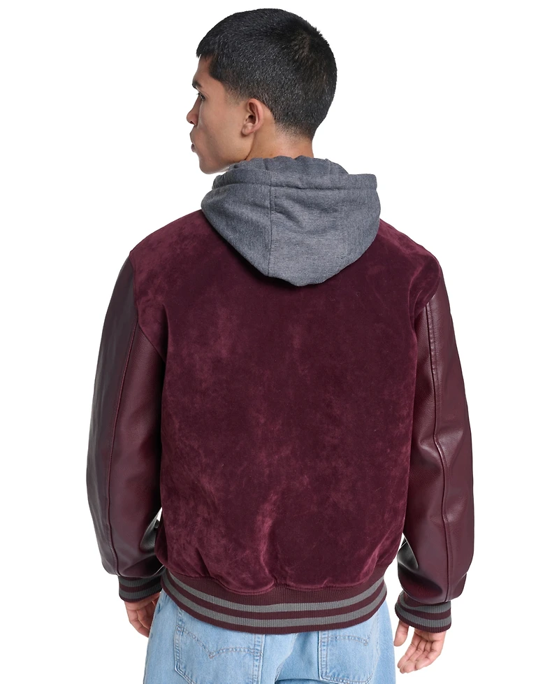 Champion Men's Varsity Faux Suede Leather Jacket