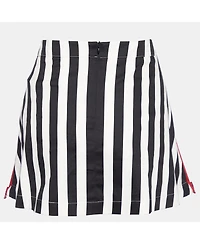 Pre-Owned Love Moschino Women's Cotton Contrast Zip Detail Mini Skirt