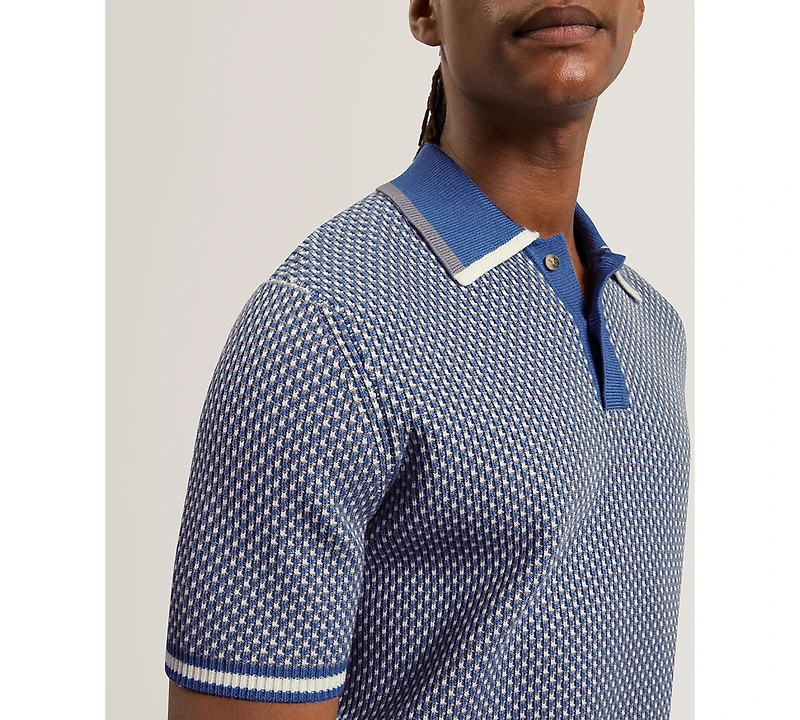 Ted Baker Men's Breame Masterfully Waffle Texture Regular-Fit Polo Shirt