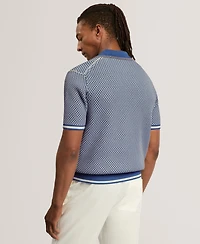 Ted Baker Men's Breame Masterfully Waffle Texture Regular-Fit Polo Shirt