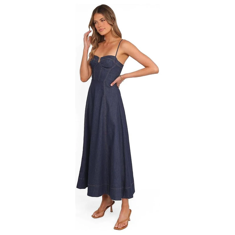 Petal and Pup Women's Marsden Denim Midi Dress