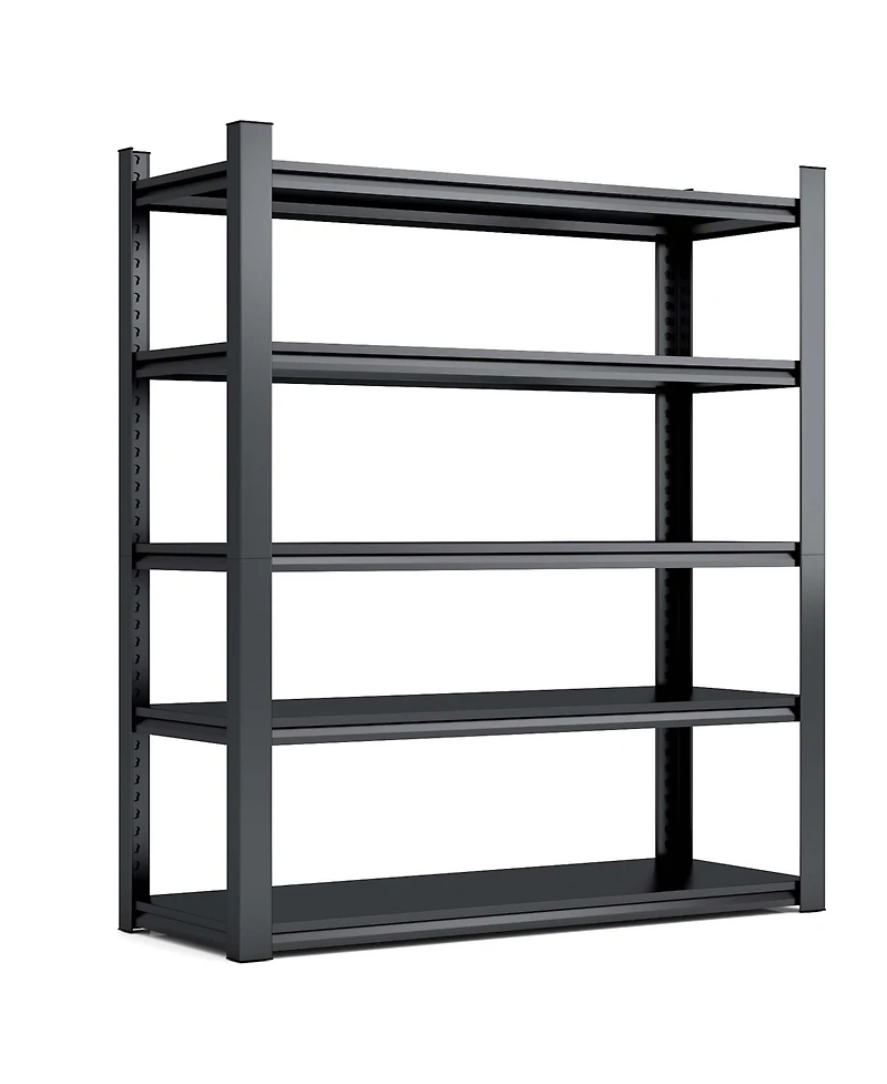 Viyet 78inch Height 5-Tier Industrial Metal Shelving - 2000lbs Heavy Duty Storage Rack