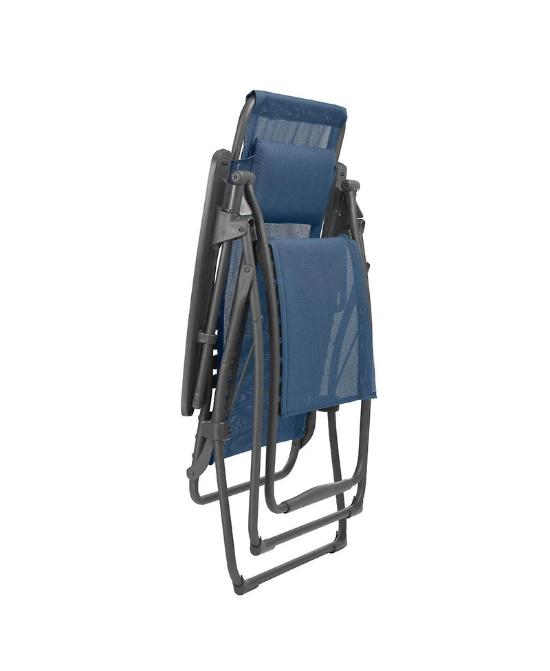 Lafuma Futura Xl Zero Gravity Outdoor Steel Framed Lawn Recliner Chair, Ocean