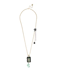 Betsey Johnson Faux-Stone Halloween Poison Potion Pendant Necklace