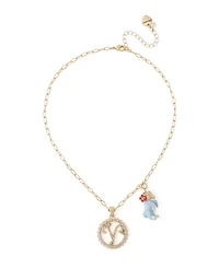 Betsey Johnson Faux-Stone Aries Celestial Pendant Necklace Charm Zodiac Set