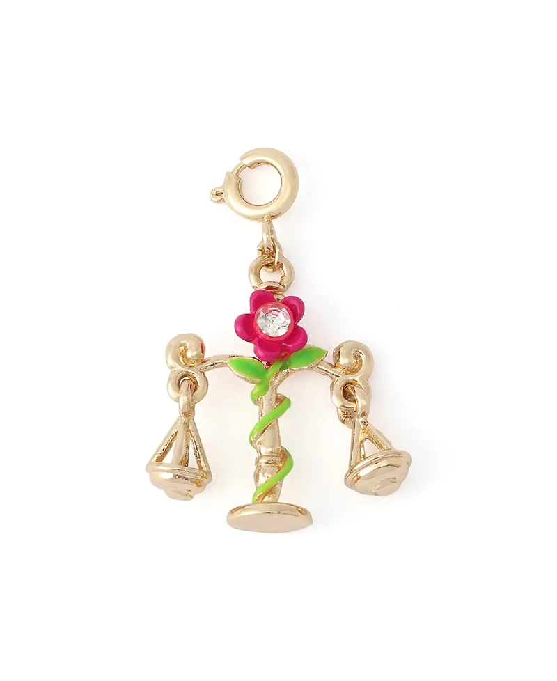 Betsey Johnson Faux-Stone Libra Celestial Pendant Necklace Charm Zodiac Set