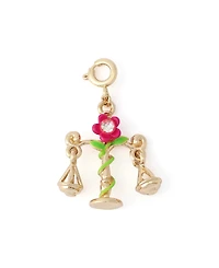 Betsey Johnson Faux-Stone Libra Celestial Pendant Necklace Charm Zodiac Set