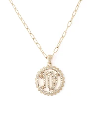 Betsey Johnson Faux-Stone Virgo Celestial Pendant Necklace Charm Zodiac Set