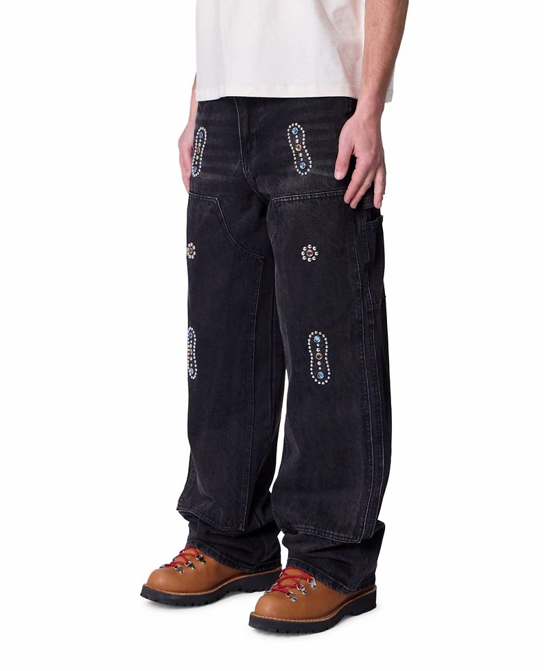 mnml Men's Ultra Baggy Western Jewel Jeans