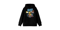 Sesame Street Boys Vintage 2022 Character Group Shot Long Sleeve Youth Black Hooded