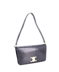 Pre-Owned Celine Trapeze Triomphe Shoulder Bag Smooth Calfskin