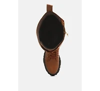 mad mood chunky lace-up boot