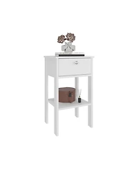 Fm Furniture Shongopovi One Drawer Nightstand with Open Shelf, Compact Design, Modern Style, Bedroom Use