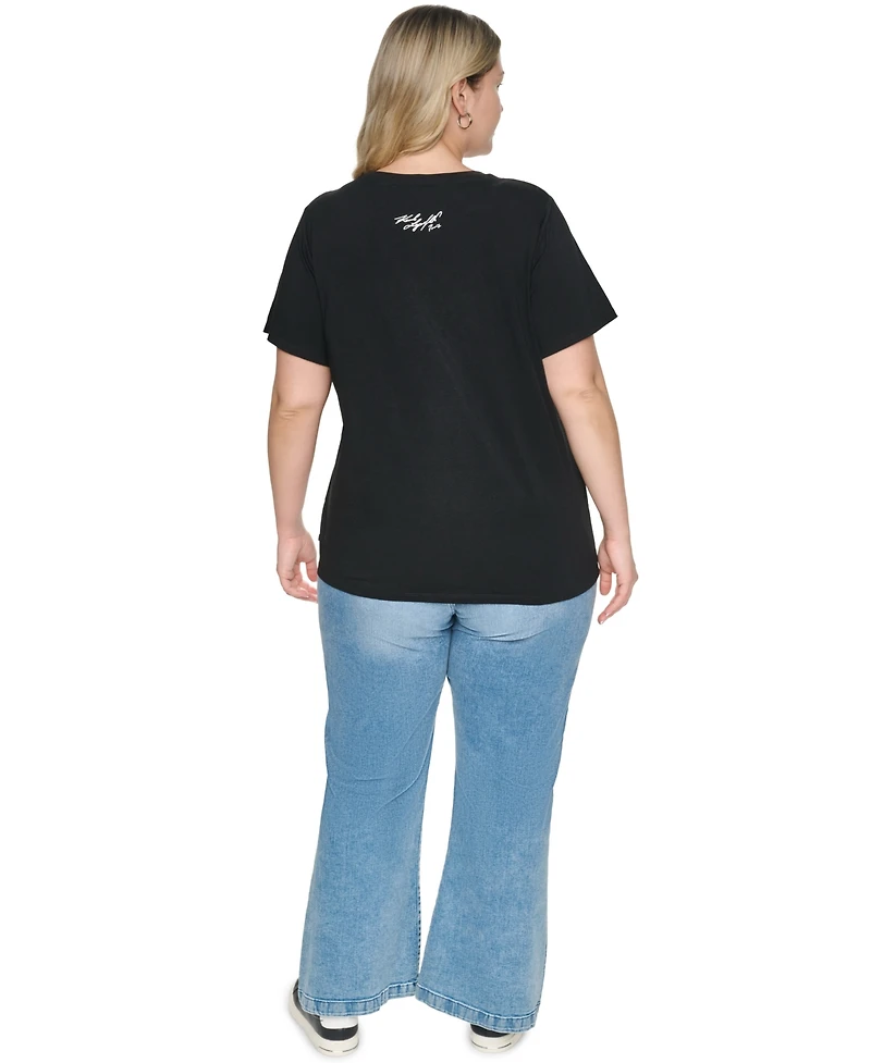 Karl Lagerfeld Paris Plus Short-Sleeve T-Shirt