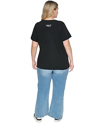 Karl Lagerfeld Paris Plus Short-Sleeve T-Shirt