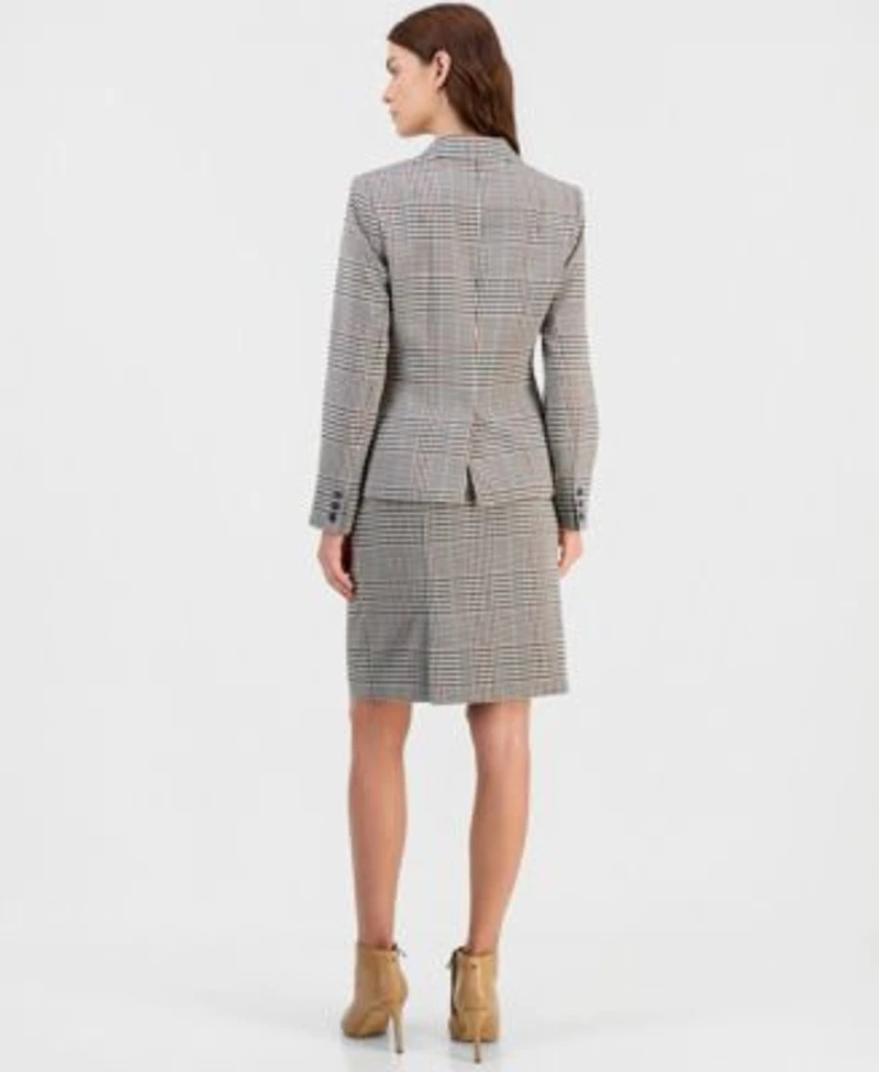 Tahari Asl Single Button Blazer Pencil Skirt