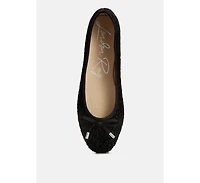 ziggy animal print flat bow ballerinas