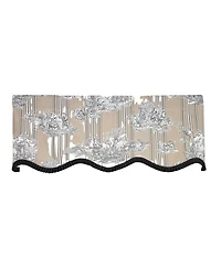 Rlf Home French Country Ruffled Provance Window Valance 100% Cotton Lined Rod Pocket