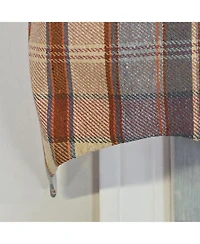 Rlf Home Tartan Plaid Regal Window Valance 100% Cotton Lined Rod Pocket