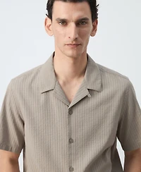 Mango Men's Regular-Fit Cotton Shirt