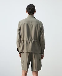 Mango Men's Modal Pockets Jacket