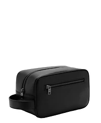 Mango Men's Zipped Leather Cosmetic Bag