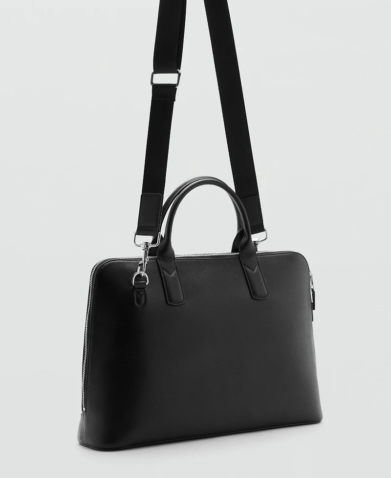 Mango Men's Leather Tote Bag