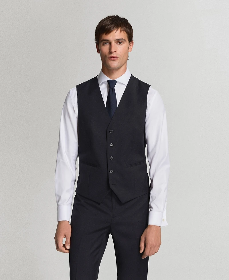 Mango Men's Turin Wool Suit Vest