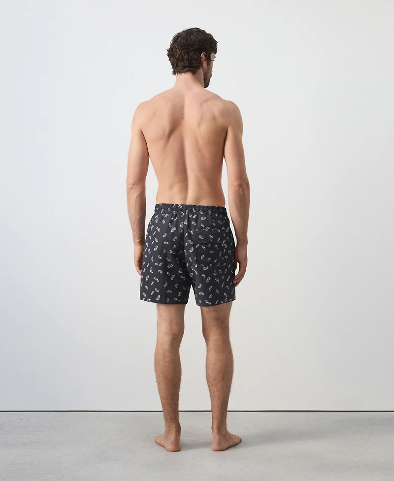 Mango Men's Printed Drawstring Swimsuit