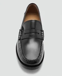 Mango Men's Leather Penny Loafers