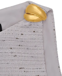 Donna Karan New York Women's Sleeveless Boat Neck Tweed Sheath Dress