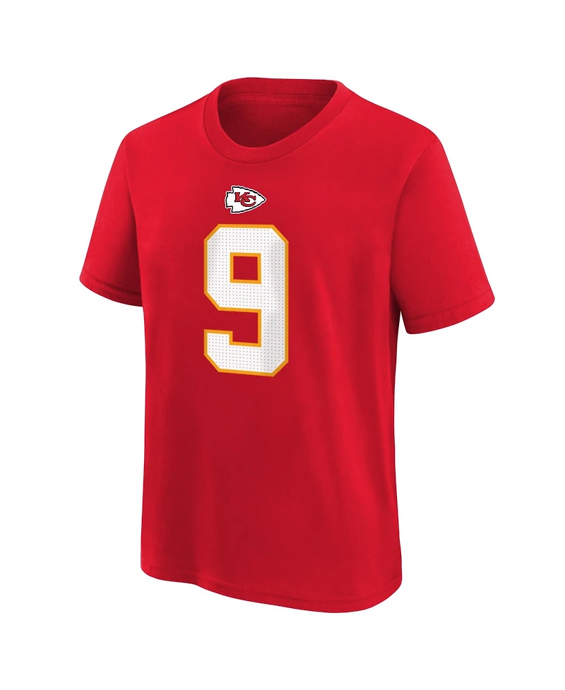 Nike Big Boys and Girls Kenneth Walker Iii Red Kansas City Chiefs Name Number T-Shirt