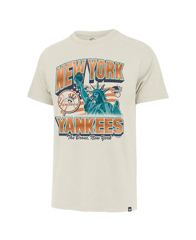 '47 Brand Men's Cream New York Yankees Regional Franklin T-Shirt