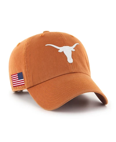 '47 Brand Men's Texas Orange Texas Longhorns Americana Heritage Clean Up Adjustable Hat