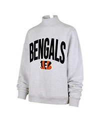 '47 Brand Women's Gray Cincinnati Bengals Subtle Muse Mock Neck Sweatshirt