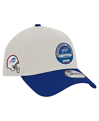 New Era Men's White/Royal Buffalo Bills Highmark Stadium Inaugural Season A-Frame 9FORTY Adjustable Hat