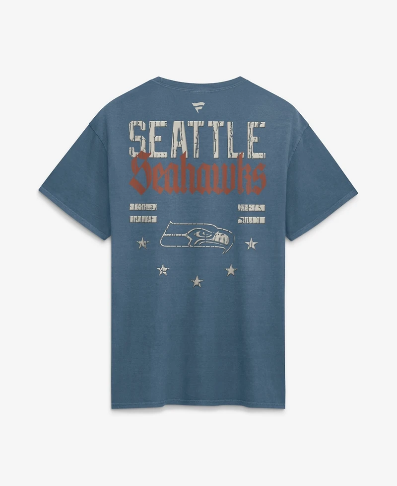 Fanatics Men's Blue Seattle Seahawks Washed Americana T-Shirt
