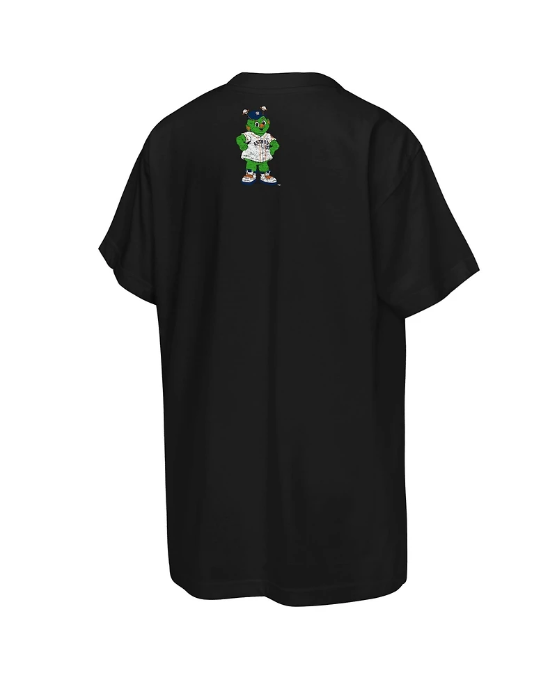 Mitchell & Ness Big Boys and Girls Black Houston Astros Face Mascot T-Shirt