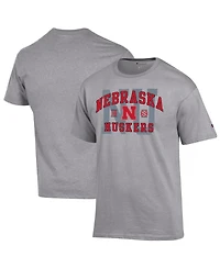 Champion Men's Heather Gray Nebraska Huskers Varsity T-Shirt