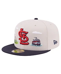 New Era Men's Khaki St. Louis Cardinals City Icon 59FIFTY Fitted Hat