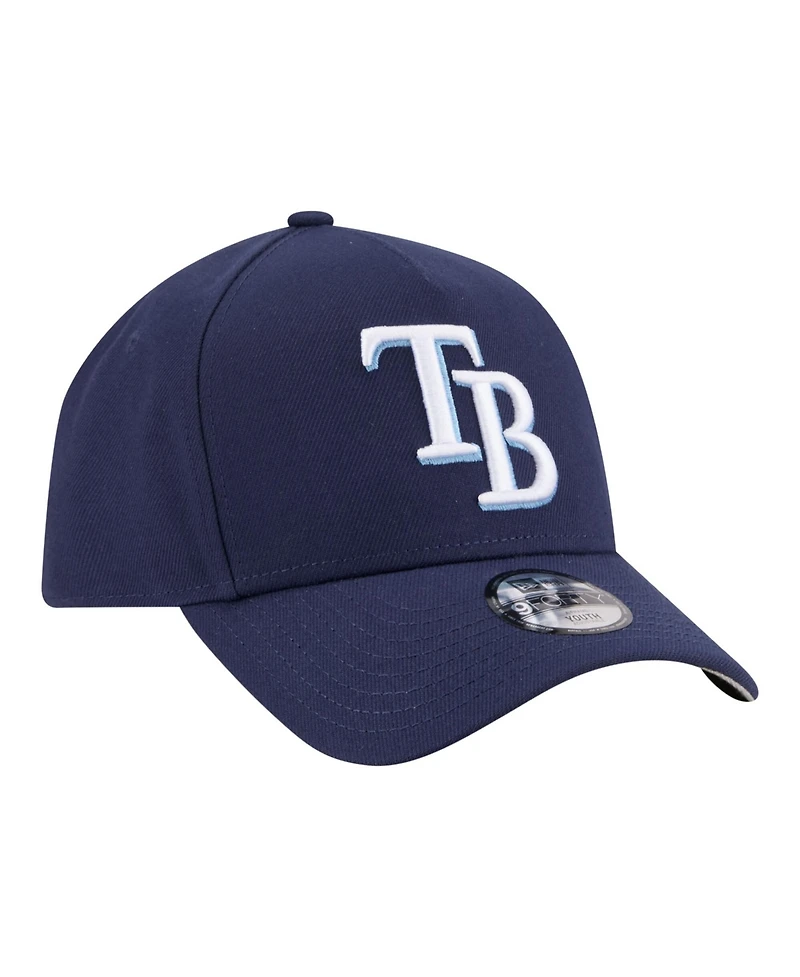 New Era Big Boys and Girls Navy Tampa Bay Rays 9FORTY A-Frame Adjustable Hat