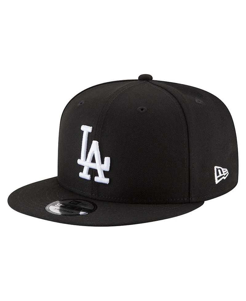 New Era Men's Black Los Angeles Dodgers 2024/25 Back-to-Back s Diamond Side Patch 9FIFTY Snapback Hat