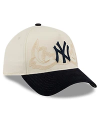 New Era Men's Stone New York Yankees Western Stitch 9FORTY A-Frame Adjustable Hat