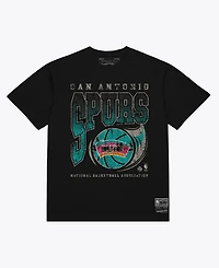 Mitchell & Ness Men's Black San Antonio Spurs Ball Out T-Shirt