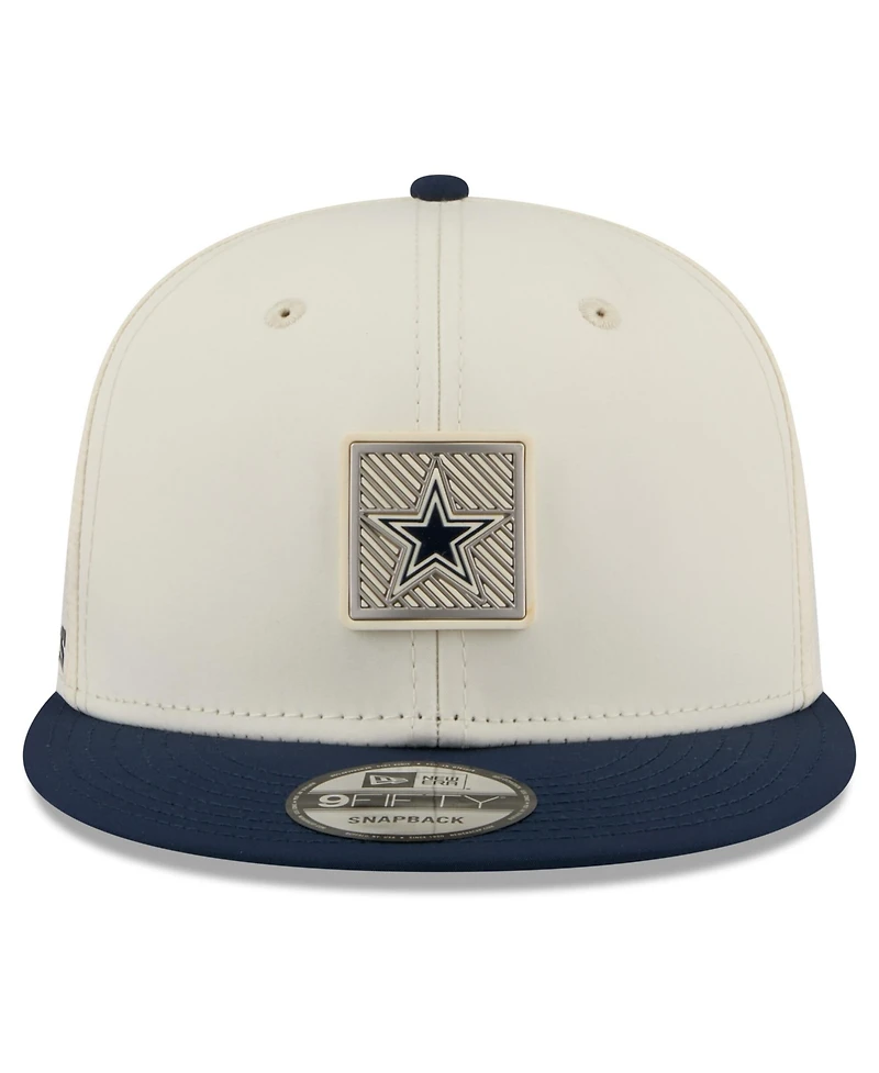 New Era Men's Cream/Navy Dallas Cowboys 2026 Nfl Training Camp 9FIFTY Snapback Hat