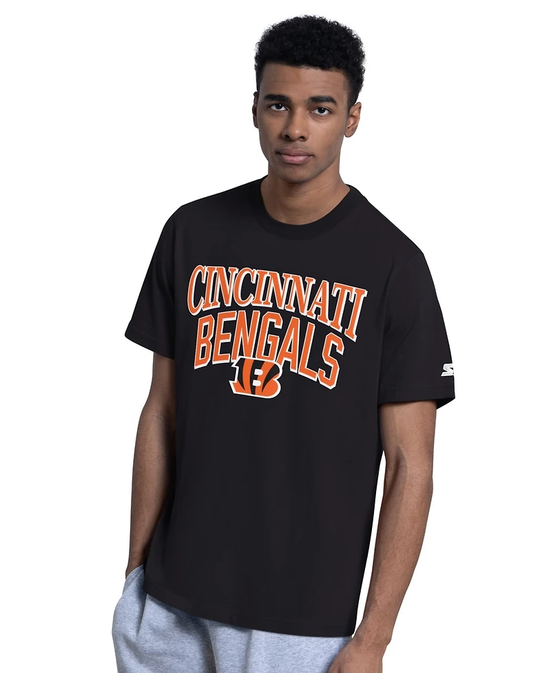 Starter Men's 2-Pack Black/Gray Cincinnati Bengals Logo T-Shirt