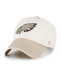 '47 Brand Men's Natural/Tan Philadelphia Eagles Neutral Terrain Clean Up Adjustable Hat