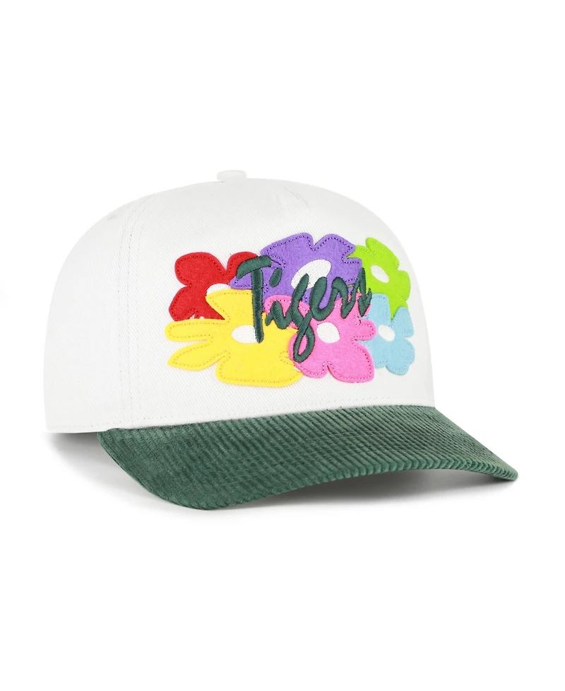'47 Brand Men's White/Green Detroit Tigers Flora Gallery Hitch Adjustable Hat